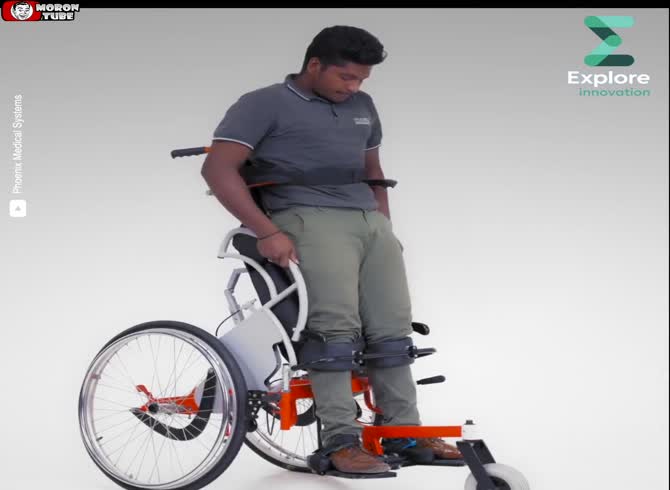 Video :This wheelchair, which costs &euro;200, enables persons with disabilities to stand